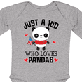 thumbnail image 4 of Inktastic Panda Lover Gift Boys or Girls Long Sleeve Baby Bodysuit, 4 of 5