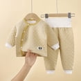 thumbnail image 2 of TOWED22 Toddler Boys Girls Pajamas 2 Piece Long Sleeve Pjs Set Cotton Kids Fall Winter Sleepwear 3 6 9 12 18 24 Months 2 3 4 5 6 7 8 9 Years(Yellow,12-18 M), 2 of 5