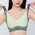 thumbnail image 6 of JIUWEN Sports Bras for Women High Support No Underwire Wireless Bras Full Coverage Everyday Bra with Bra Extender-Mint Green-36,Bra Underoutfit,Wireless Padded Bras for Women, 6 of 7