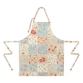 thumbnail image 2 of Pioneer Flower Floral Print Pattern Apron for Women and Men, Cotton Linen Waterproof with Pockets, Adjustable, 33x27 Inch for Kitchen, Gardening, BBQ, Salon, 2 of 6