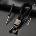thumbnail image 4 of Coofit Car Key Chain Creative 360° Rotatable Braided Leather Keychain Car Key Ring, 4 of 6
