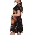 thumbnail image 4 of Lsque Five Nights At Freddy'S Print Women's Casual Dress T-Shirt Summer Short Sleeve Scoop Neck Swing Dresses, 4 of 7