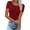 Wine, variant on Kovlvoll Plus Size Tops for Women Summer Crew Neck Short Sleeve Shirts Slim Fitted Comfy Solid Color Tees Top