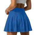 thumbnail image 2 of FUIALDOLG Italy Theme Tennis Skirt for Women Lady High Waisted Athletic Skort with Pocket Breathable Stretchy Gym Workout Pants Spring Break Outfits Casual Mini Skirts，S, 2 of 7
