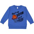 thumbnail image 2 of Inktastic That's My Sister out There Basketball Toddler Sweatshirt, 2 of 4
