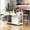 White, variant on Harper & Bright Designs Kitchen Island with Drop Leaf and Wheels, Kitchen Storage Cart with Drawers and Storage Rack, Rolling Kitchen Island with Power Outlet, White