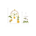 thumbnail image 3 of Campana de cama tejida a mano con forma de abeja y diseño de flor de estilo nórdico, campana de cama con forma de abeja para cuna, colgante para habitación de niños, campana de viento, 3 of 5