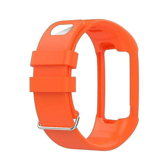 Soft Silicone Sport Strap For Polar A360 A370 Smart Watch(size:orange)