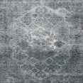 thumbnail image 1 of Ahgly Company Machine Washable Indoor Square Traditional Ash Gray Area Rugs, 5' Square, 1 of 7
