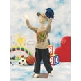 thumbnail image 3 of (JF-CH07T) Roxy Display Child Body Form 7 yrs. Old White Jersey Form Cover,with Head, Flexible arms, Fingers & Legs, Metal Base, 3 of 8