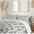 thumbnail image 6 of Ambesonne Black and White Duvet Cover Sets, Abstract Skulls, 2-Queen, White and Black, 6 of 7