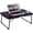 Black-black Edge, variant on Foldable Laptop Bed Table with Storage Space, Portable Bed Desk with Folding , Mini Bed Desk for Study Reading Working Breakfast and Picnic, Lap Desk for Bed Sofa Couch Floor & Outdoor Use ()