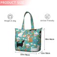 thumbnail image 4 of Chihuahua and Flower Florals Travel Tote Bags for Women Carry On,Large Weekender Bags for Women Travel,Multi Functional Duffle Bag for Work,Shopping,Sports, 4 of 5