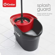 O-Cedar EasyWring™ Microfiber Spin Mop & Bucket System with 1 Extra Mop Head Replacement (2 Total Refills)