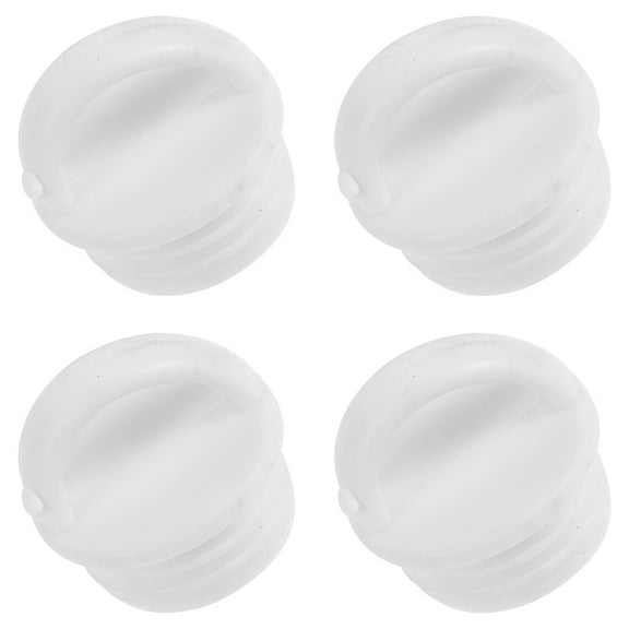 Hemobllo 4Pcs White Rubber Drain Stopper for Mop Bucket Leakproof Sealing Plug