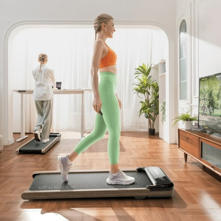 Urevo - Spacewalk E4W Treadmill and Walking Pad - Brown