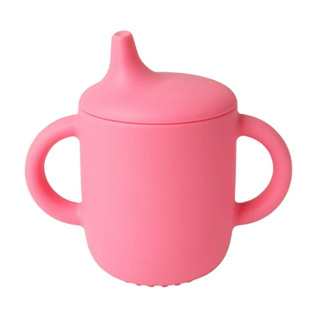 Vaso de entrenamiento de gel de sílice para bebés ZJT250119751 | Boquilla suave con pico de pato a prueba de fugas | Vaso para bebés sin BPA, fácil de limpiar y apto para lavavajillas