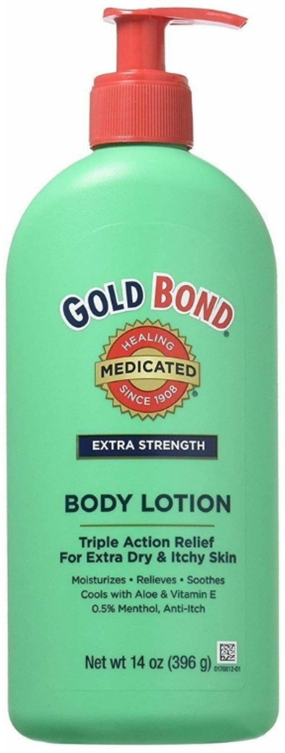 "Gold Bond Body Lotion Medicated Extra Strength 14 oz, Pack of 2"