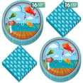 thumbnail image 2 of HOME & HOOPLA Fishing Party Plates & Napkins – Camping & Fisherman Themed Disposable Tableware for Birthday or Outdoor Party (16 Ct Plates and Napkins), 2 of 4