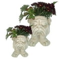 thumbnail image 4 of Homestyles Antique White Ole Salty & Grandma Violet the Muggly Face Humorous Statue Planter Pot, 4 of 4