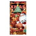 thumbnail image 2 of Kumdkd Christmas Door Cover Curtain Banners Santa Claus Outdoor Hanging Fabric Holiday Decorations for Home Party Gifts, 2 of 6