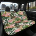 thumbnail image 7 of FUIALDOLG Tropical Leaves Rear Bench Seat Covers with SUV Sedan, Comfortable Dustproof Stretch Waterproof Back Seat Protectors (2 Pack), 7 of 7