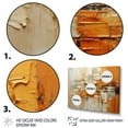 thumbnail image 3 of Designart "Orange Expressions III" Abstract Collages Metal Wall Art Set, 3 of 5