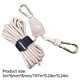 thumbnail image 2 of Cuerda reflectante de la línea de sujeción de la tienda de 6 mm x 5 m | Sistema de poleas metálicas ajustables | Cuerda de nylon con revestimiento reflectante para acampar Lonas de senderismo Toldos, 2 of 3