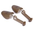 thumbnail image 1 of 1 par de hormas de plástico ajustables para zapatos de hombre, tallas del Reino Unido 6-13, color marrón, 1 of 7