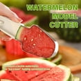thumbnail image 5 of 3-In-1 Watermelon Fork Slicer Cutter,New Stainless Steel Watermelon Popsicle Slicer Tool,Portability Watermelon Knife Fruit Cutter for Camping Kitchen Gadgets (Green), 5 of 6