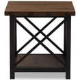 thumbnail image 4 of Bowery Hill 24" Square Metal End Table in Antiqued Black/Brown, 4 of 6