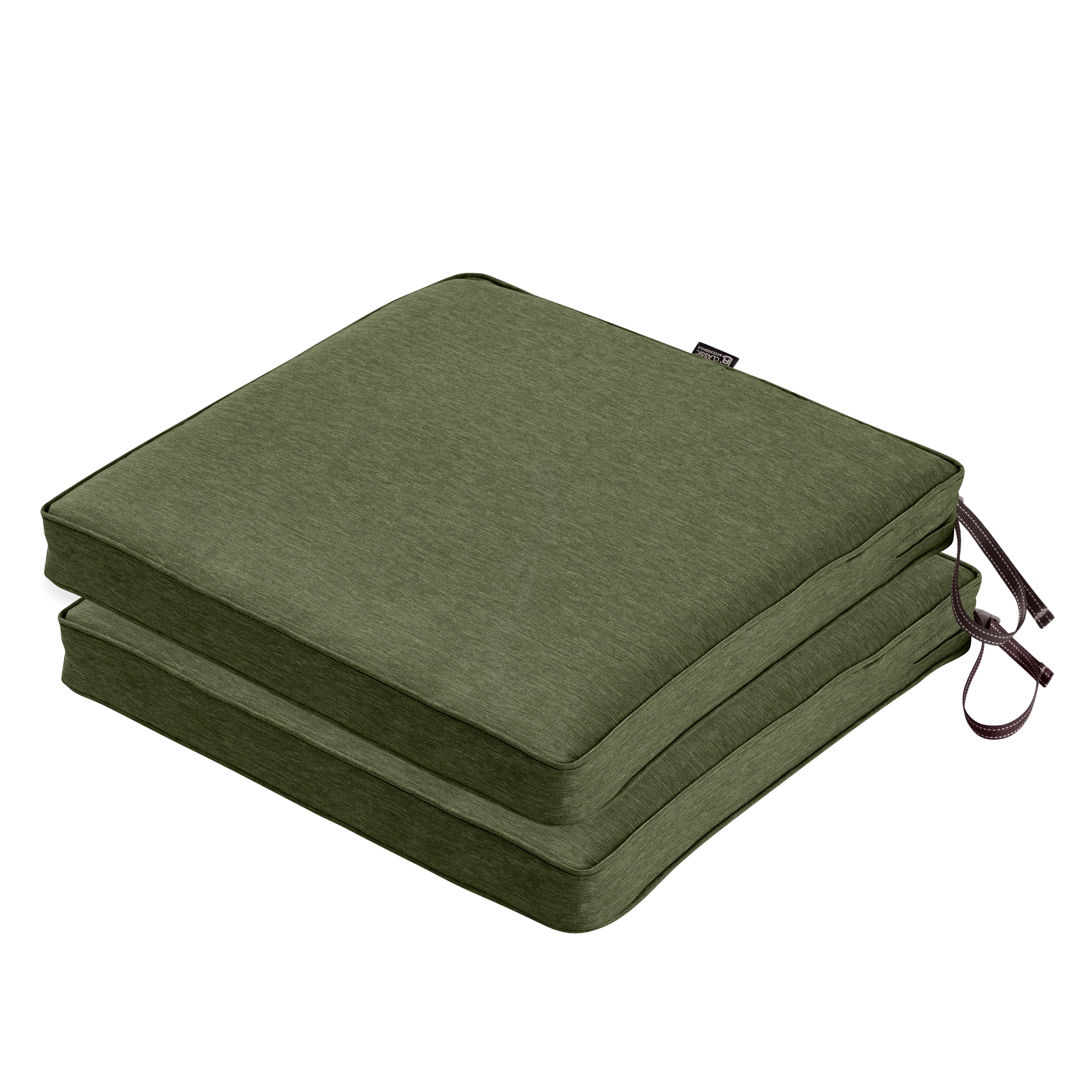 Montlake FadeSafe Water Resistant Patio Cushions, 2Pack by Classic