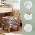 thumbnail image 6 of TSOVTHRID Easter Egg Daisy Floral Print Ottoman Cover Square, Stretch Ottoman Cover Square Folding Storage Stool Furniture Protector Soft Slipcover for Living Room Easter Decor, 6 of 6