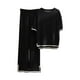 thumbnail image 2 of ICHUANYI Clearance Women Summer Pants Printing Short Sleeved Shirt Casual Two Piece Suit(Black, L) ICHUANYI WER2023080706965, 2 of 3