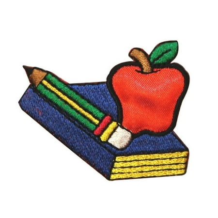 Teacher Icon - ID 0958 First Day Of School Supplies Patch Teacher Embroidered Iron On Applique