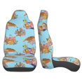 thumbnail image 3 of Sikiie Turtles And Corals Car Seat Protector 2 Pack Car Seat Cushion Mat, Car Seat Covers for SUV, Truck, Van, 3 of 7
