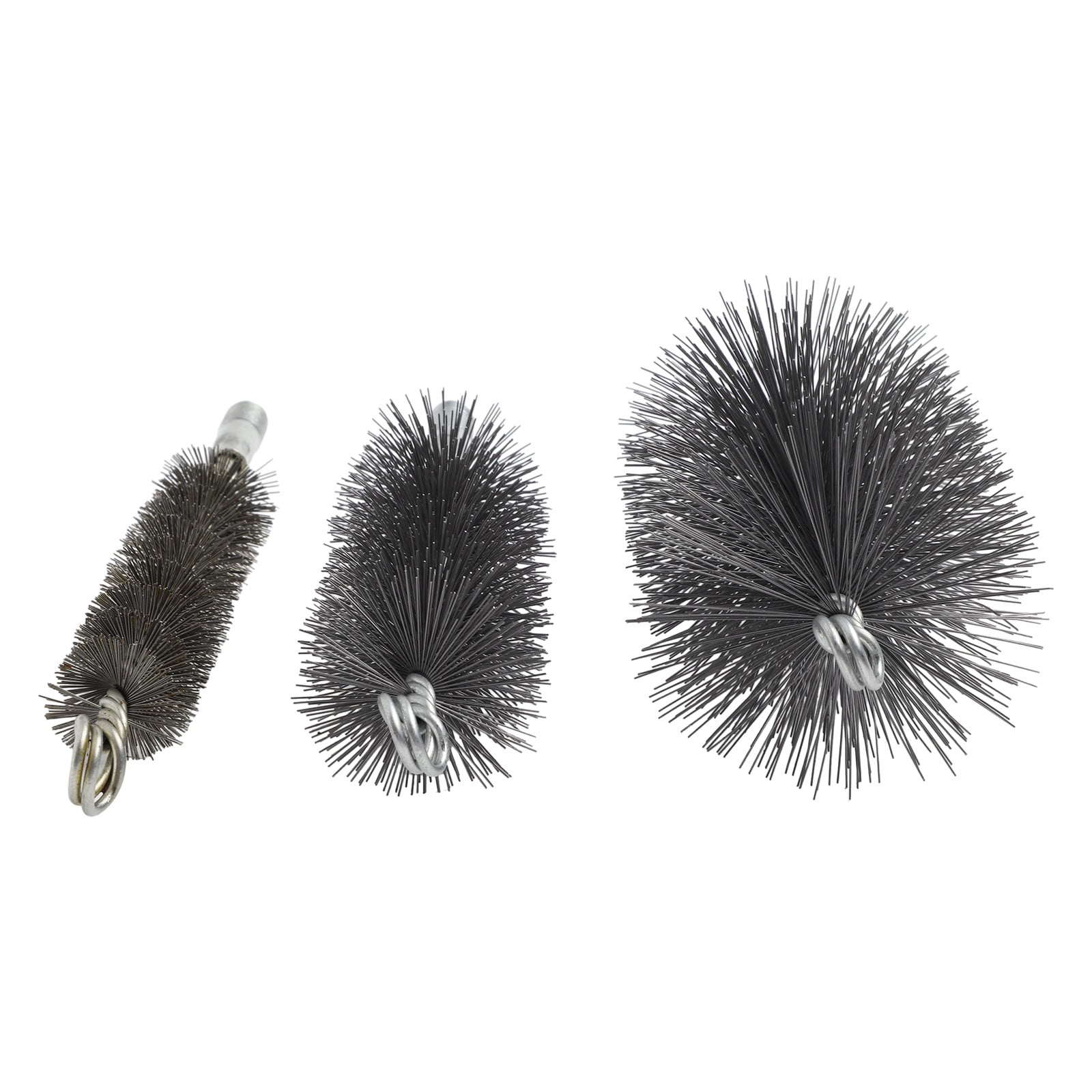 Chimney Brush Cleaning Brush 30/50/80 Mm Steel Wire Fireplace Flue Pipe Rust Deburring Dryer Vent Cleaner Brush Head Kit