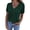 Dark Green, variant on Womens Short Sleeve Sweater V Neck Trendy Pullover Tops Summer Spring Loose Lightweight Casual Blouse