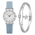 thumbnail image 1 of On Sale! Womens Watches ,Mothers Day Gift for Grilfriend Ladies Watch Leather Strap Analog Quartz Fashion Temperament Ladies Watch,Blue Buy 2 Save 10%, 1 of 2
