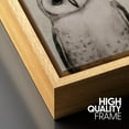 thumbnail image 4 of PixonSign Framed Canvas Print Wall Art Variety of Owl Portraits Vintage Antique Farmhouse Decor Nature Animals Modern Art Realism Cozy Decorative Colorful Multicolor - 24"x36" Natural, 4 of 5