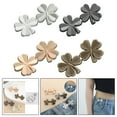 thumbnail image 5 of 1PCS Four Leaf Clover Tightener Adjustable Waist Buckle For Jeans, No Sewing Required Button Adjuster For Pants And Skirts Waist, 5 of 11