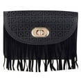 thumbnail image 3 of Women's Over the Shoulder Fringe Fashion Hand Bag Purse, 3 of 4