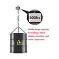 thumbnail image 3 of Juego de colgadores para bolsas pesadas, cadena giratoria de acero inoxidable con mosquetones y resorte para saco de boxeo, columpio de gimnasio, trapecio, hamaca, capacidad de 800 libras, 3 of 5