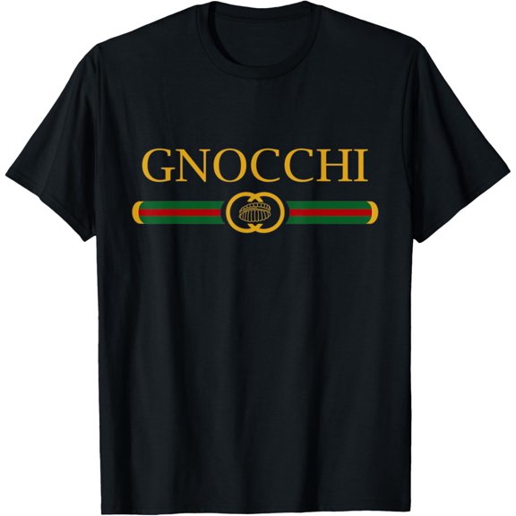 Gnocchi Funny Logo Style Italian Foodie T-Shirt