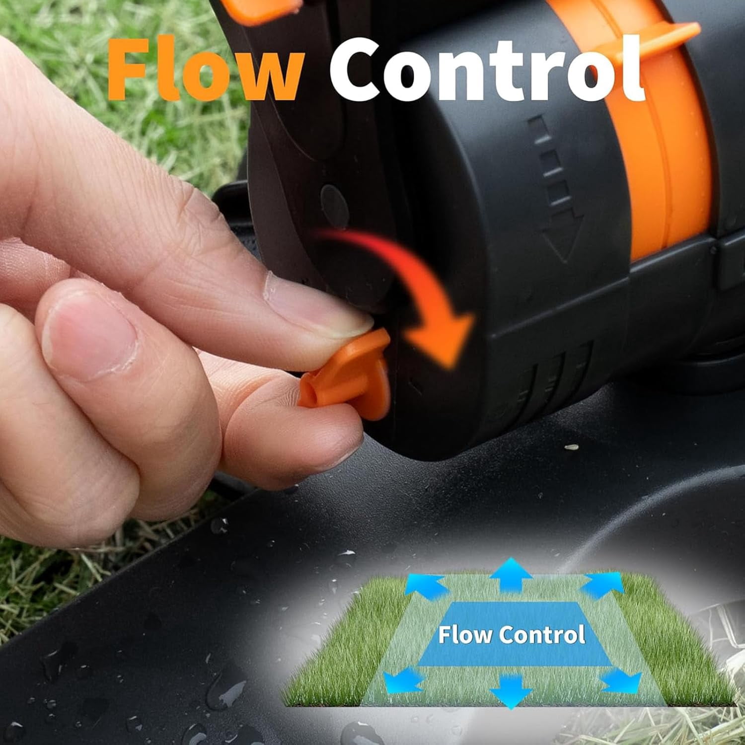 16-Nozzle Oscillating Sprinkler, Oscillating Lawn Sprinklers Adjustable, Water Sprinklers for Lawn Yard Garden Watering (Green, with A Set Nozzles)