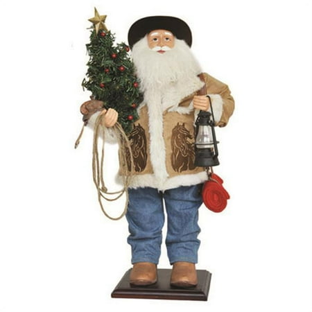 Santa's Workshop Unisex 24" Home On The Range Santa Claus Beige One Size