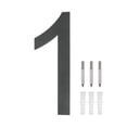thumbnail image 1 of Uxcell Números de Casa Flotantes de Acero Inoxidable 304 de 8 Pulgadas, Número de Casa Moderno 1 con Kit de Clavos para Exterior [Negro], 1 of 7