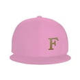 thumbnail image 3 of ZICANCN Alphabet F Pattern Baseball Caps, Trucker Hats for Men And Women, Adjustable Breathable Flat Caps, Pink, 3 of 6