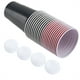 thumbnail image 3 of Juego de Beer Pong Juego para beber Beer Pong Vasos de Beer Pong 22 Vasos 4 Pelotas de Ping Pong Rojas y Negras, 3 of 14