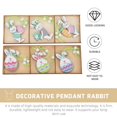 thumbnail image 3 of 18 Pcs House Decorations Home Rabbit Ornament Home Rabbit Decoration Simulation Carrot Adornment Rabbit Hanging Ornaments, 3 of 3